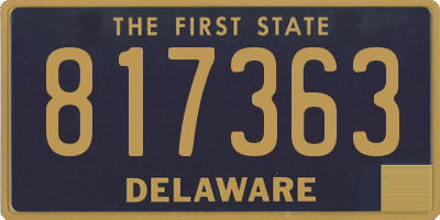 DE license plate 817363