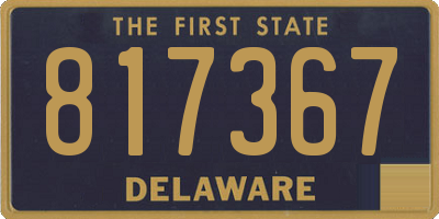 DE license plate 817367