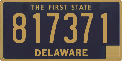 DE license plate 817371