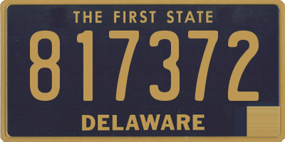 DE license plate 817372