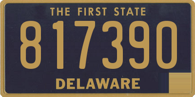 DE license plate 817390