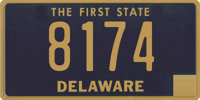 DE license plate 8174