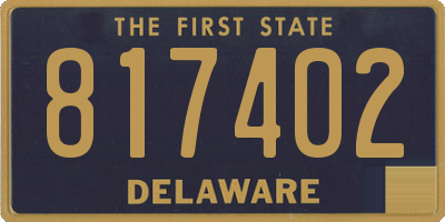 DE license plate 817402