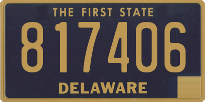 DE license plate 817406