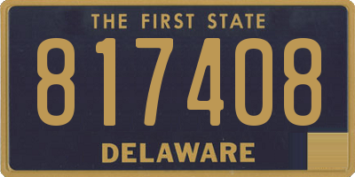 DE license plate 817408