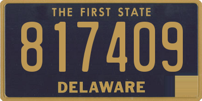 DE license plate 817409