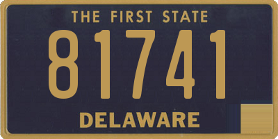 DE license plate 81741