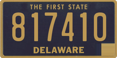 DE license plate 817410