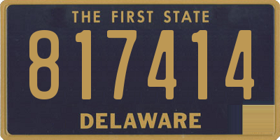 DE license plate 817414