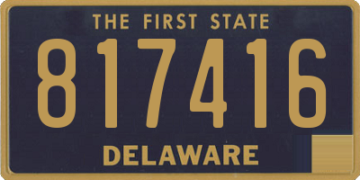DE license plate 817416