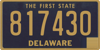 DE license plate 817430