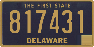 DE license plate 817431