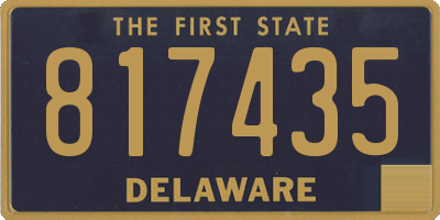 DE license plate 817435