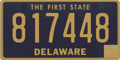 DE license plate 817448