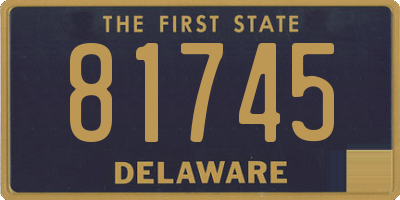 DE license plate 81745