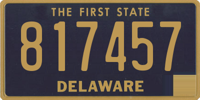DE license plate 817457