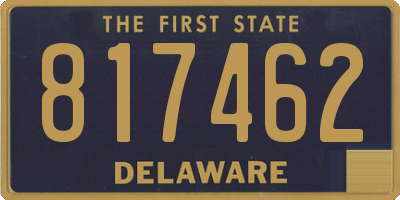 DE license plate 817462