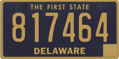 DE license plate 817464
