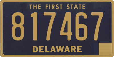DE license plate 817467