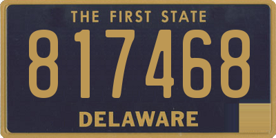 DE license plate 817468