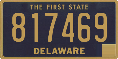 DE license plate 817469