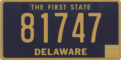 DE license plate 81747