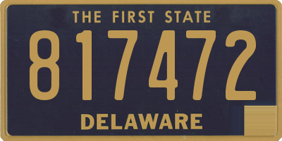 DE license plate 817472