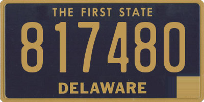 DE license plate 817480