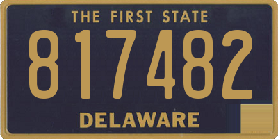 DE license plate 817482