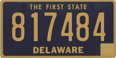 DE license plate 817484