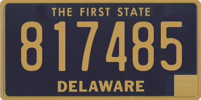 DE license plate 817485