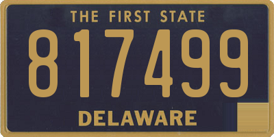 DE license plate 817499