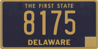 DE license plate 8175