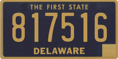DE license plate 817516