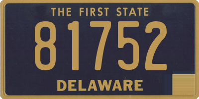 DE license plate 81752