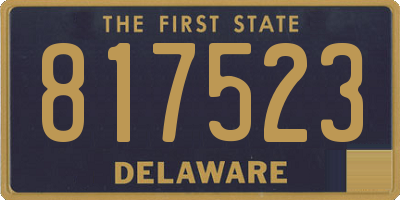 DE license plate 817523