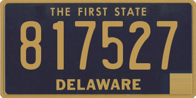 DE license plate 817527