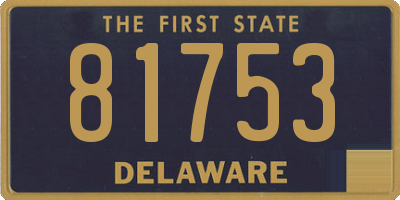 DE license plate 81753
