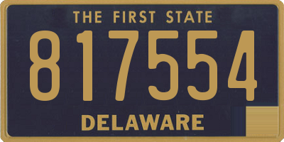 DE license plate 817554