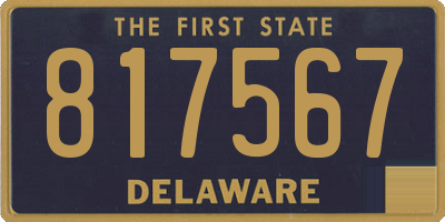 DE license plate 817567