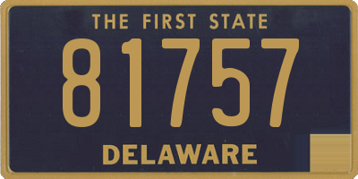 DE license plate 81757