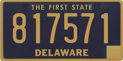 DE license plate 817571