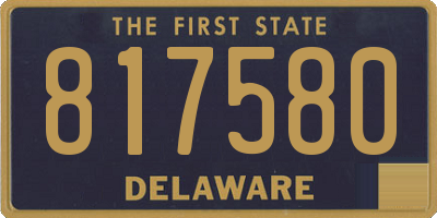 DE license plate 817580