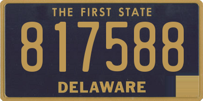 DE license plate 817588