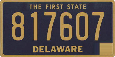 DE license plate 817607