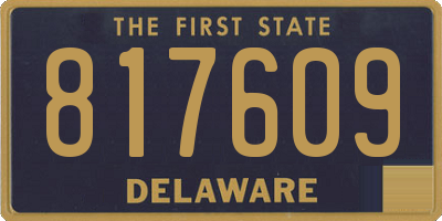 DE license plate 817609