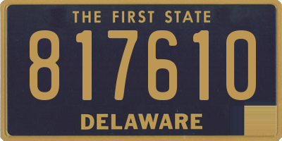 DE license plate 817610