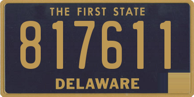 DE license plate 817611