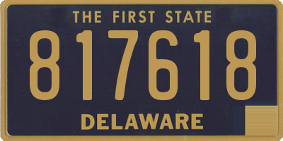 DE license plate 817618