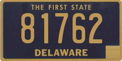 DE license plate 81762